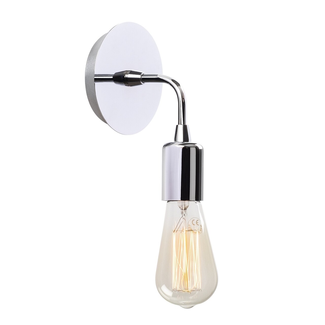 Aplica de perete Harput N-1323, Noor, 12 x 20 cm, 1 x E27, 40W, crom - imagine 6